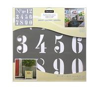 DecoArt DECADS-K.409 Decor Stencil 18x18 Numbers Americana Decor Stencil 18x18 Numbers
