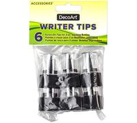DecoArt DECO ART Writer TIP APPLICATR 6P, Plastic Metal, Black, One Size
