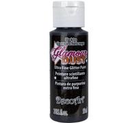 DecoArt Glamour Dust Glitter Paint, Black Ice