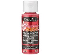 DecoArt Glamour Dust Glitter Paint, Sizzling Red, 59 ml (Pack of 1)