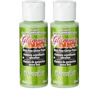 DecoArt Glamour Dust Glitter Paint, Tiger Limelight (Pack of 2)