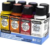 DECO ART Glass Paint Value PK BA, Primary/Basics, One Size