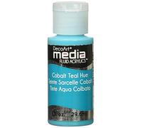 DecoArt Media "Coblt Teal Media Fluid Acrylic, Multi-Colour