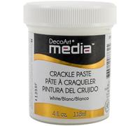 DecoArt Media Paste, Acrylic, White, 6 x 6 x 7.5 cm