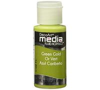 DecoArt Media "Green Gold Media Fluid Acrylic, Multi-Colour
