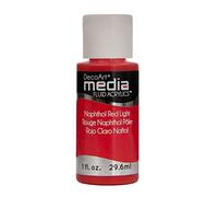 DecoArt Media "Napthol Rd Media Fluid Acrylic, Multi-Colour