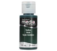 DecoArt Media Paint, Acrylic, Viridian, 3 x 3 x 7.5 cm