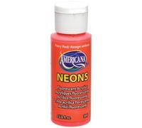 DecoArt Neon Amerciana Acrylics Paint, Fiery Red