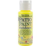 DecoArt Outdoor Acylic Paint, Acrylic, Neon Yellow, 59 ml (Pack of 1)