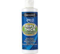 DecoArt Triple Thick Brilliant Brush-On Gloss Glaze-8oz - TG01-9