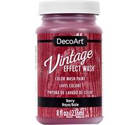 DecoArt Vintage Effect Wash Paint, Berry, 6.09 x 6.09 x 10.92 cm