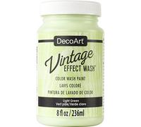 DecoArt Vintage Effect Wash Bottle Paint, Acrylic, Light Green, 6 x 6 x 11 cm