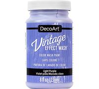 DecoArt Vintage Effect Wash Bottle Paint, Acrylic, Light Purple, 6 x 6 x 11 cm