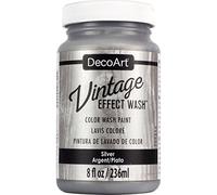 DecoArt Vintage Effect Wash Paint, Silver, 6.09 x 6.09 x 10.92 cm