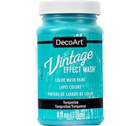 DecoArt Vintage Effect Wash Paint, Turquoise, 6.09 x 6.09 x 10.92 cm