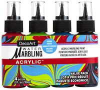 DecoArt Water Marbling Value Pack 2oz 4/Pkg-Modern Brights