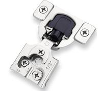 Decobasics 10 Pack Soft Close Cabinet Hinges - 1/2" Overlay for Kitchen Cabinet Doors, Slow Self-Closing Concealed Hidden Hinges for Face Frame -Stainless Steel, 3-Way Adjustable & Quiet Close Damper
