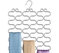 DecoBros Supreme 23 Loop Scarf/Belt/Tie Organizer Hanger Holder, Chrome