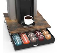 DecoBros Supreme Vertuoline Drawer, Holds with 30 Big or 60 Small Vertuoline Pods, Rustic Brown