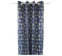 DecoByZorlu Curtains, blinds Géo in Blue 140x260 cm