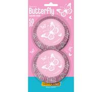 DECOCINO Butterfly Muffin Cases (Pack of 50) - Muffin Toppers | Cupcake Decorations - Butterfly Decorations - Kids Birthday & Garden Party Decorations