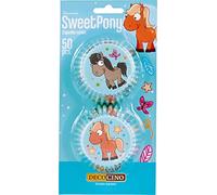 DECOCINO Muffin Cases Pony (Pack of 50) Muffin Decoration Cupcake Decoration Pony Decoration - Cupcake Cases Decoration & Horse Decoration for Children's Birthdays, Pink