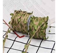 DÉCOCO 2 Rolls Natural Colorful leaf twine Rope Jute Twine String For DIY handmade Art & Crafts, Wedding Christmas Garden Decoration, Gifts - 10M(393.7inches) each Roll.