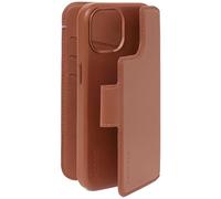 DECODED 2-in-1 Detachable Wallet Case for Apple iPhone 15 - Premium European Leather - Card Holder - Protective and Shockproof - MagSafe Compatible - Microfiber Lining - Tan Brown