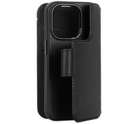 DECODED 2-in-1 Detachable Wallet Case for Apple iPhone 15 Pro - Premium European Leather - Card Holder - Protective and Shockproof - MagSafe Compatible - Microfiber Lining - Black