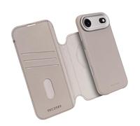 DECODED 2-in-1 Leather Case for iPhone 17 Air, Detachable Wallet, Premium ECCO Leather, Compatible with Magsafe, Drop Protection, Scratch Resistant, Metal Buttons, Beige