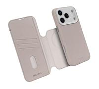 DECODED 2-in-1 Leather Case for iPhone 17 Pro Max, Detachable Wallet, Premium ECCO Leather, Compatible with Magsafe, Drop Protection, Scratch Resistant, Metal Buttons, Beige