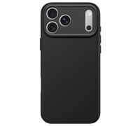 DECODED Silicone Case for iPhone 17 Pro Max, Premium Soft-Touch, Antibacterial Coating, MagSafe Compatible, Drop Protection, Scratch Resistant, Metal Buttons, Black