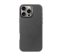 DECODED Leather Case for iPhone 16 Pro Max, MagSafe Compatible, Real Premium ECCO Leather, Full Body Protective Cover, Raised Edges to Protect Screen and Camera, Black