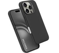 DECODED Leather Case for iPhone 16 Pro Max, MagSafe Compatible, Real Premium ECCO Leather, Full Body Protective Cover, Raised Edges to Protect Screen and Camera, Black