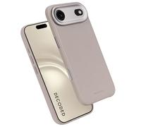 DECODED Leather Case for iPhone 17 Air, Premium ECCO Leather, Compatible with MagSafe, Camera Ring Protected, Glass Action Button, 1.2 Meter Drop Protection, Scratch Resistant, Metal Buttons, Beige