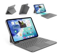 DECODED Magnetic Keyboard with Trackpad and Backlight, Bluetooth Keyboard Case, Suitable for iPad 10.9 inch (10th generation, 2022), 11 inch (A16, 2025), Rechargeable via USB-C, Black