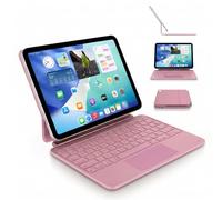 DECODED Magnetic Keyboard with Trackpad and Backlight, Bluetooth Keyboard Case, Suitable for iPad 10.9 inch (10th generation, 2022), 11 inch (A16, 2025), Rechargeable via USB-C, Pink