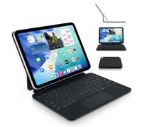DECODED Magnetic Keyboard with Trackpad and Backlight, QWERTY Layout, Bluetooth Keyboard Case, Suitable for iPad 10.9 inch (10th generation, 2022), 11 inch (A16, 2025), Rechargeable via USB-C, Black