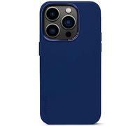 DECODED Premium Silicone Phone Case - iPhone 14 Pro - Tested by Apple - Antimicrobial- Optimal Protection - Shock Absorbing - Metal Keys - Protective Mobile Phone Cover - Blue