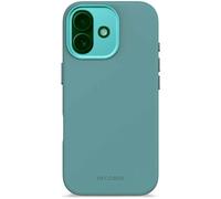 DECODED Silicone Case for iPhone 17, Premium Soft-Touch, Antibacterial Coating, MagSafe Compatible, Drop Protection, Scratch Resistant, Metal Buttons, Blue