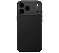 DECODED Silicone Case for iPhone 17 Pro Max, Premium Soft-Touch, Antibacterial Coating, MagSafe Compatible, Drop Protection, Scratch Resistant, Metal Buttons, Black