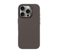 DECODED Silicone Case for iPhone 16 Pro, Premium Soft-Touch, Antibacterial Coating, MagSafe Compatible, Drop and Impact Protection, Metal Buttons, Solid Grip, Phantom Black