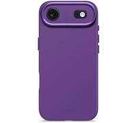 DECODED Silicone Case for iPhone 17 Air, Premium Soft-Touch, Antibacterial Coating, MagSafe Compatible, Drop Protection, Scratch Resistant, Metal Buttons, Purple