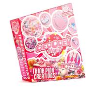 Decoden Magic Deluxe Think Pink Creations Kit - Kawaii Craft Kits for Kids - Decoden Cream Puffy Glue Set - Girls Birthday Presents - Arts and Crafts Toys for Children