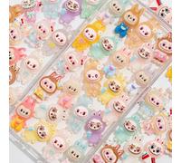 Decoden Resin Charms 50PCS Slime Charms Cabochon Craft Flatback Resin Supplies for DIY, Scrapbooking, Decoden, and Phone Case Decoration (Pastel Colors)