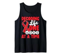Decoding Life One Word at a Time Dyslexia Awareness Tank Top