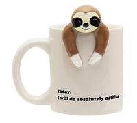 Decodyne Funny Sloth Coffee Mug - Cute Sloth Gifts For Women and Men - White Elephant Gifts for Adults, Funny Coworker Office Gift