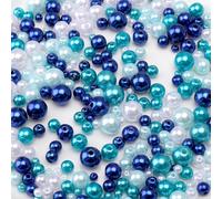 Decoendiy 100g Colorful Large Hole Imitation Pearl Beads - 4-10mm Mix Sizes ABS Loose Spacer Beads for DIY Bracelet, Necklace, Earring & Jewelry Making (#2)