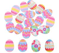 Decoendiy 15Pcs Easter Silicone Beads for Beadable Pens, Animal Egg Printed Easter Theme Silicone Bead for Keychain Making Beads Bulk for Jewelry Making Bracelet Necklace Handmade Crafts