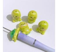 Decoendiy 15Pcs Resin Green Sea Turtle Beads - Vertical Hole Ocean Animal Loose Spacer Beads for Summer Jewelry Making & Women’s DIY Crafts